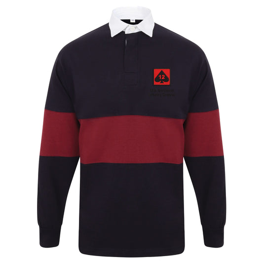 12th Armoured Infantry Brigade Long Sleeve Panelled Rugby Shirt