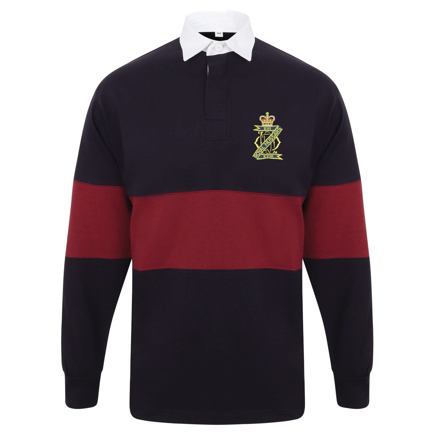 13th/18th Royal Hussars Long Sleeve Panelled Rugby Shirt