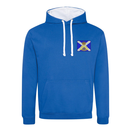 40th Regiment Royal Artillery - The Lowland Gunners Varsity Contrast Hoodie