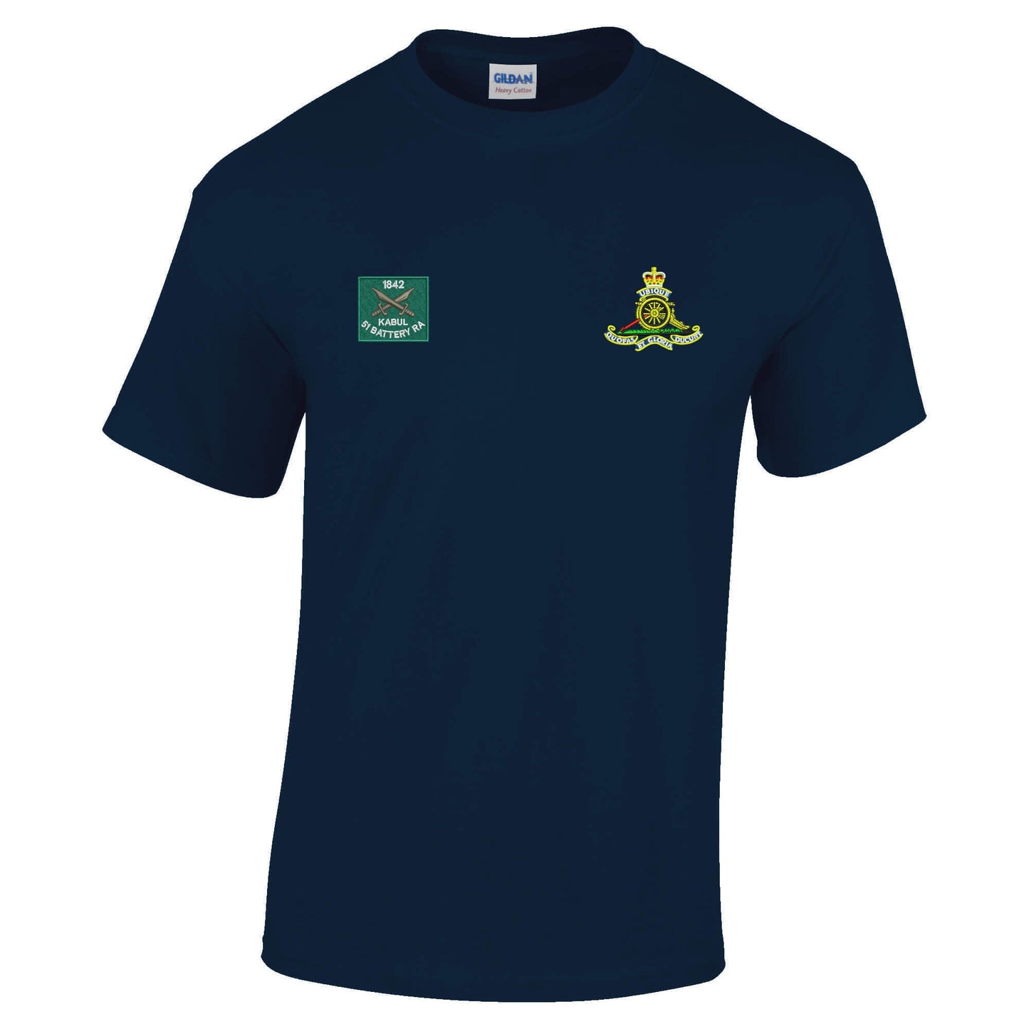51 Battery Royal Kabul and Royal Artillery Badges Cotton T-Shirt