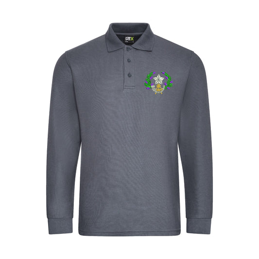 Cameronians Scottish Rifles Long Sleeve Polo Shirt