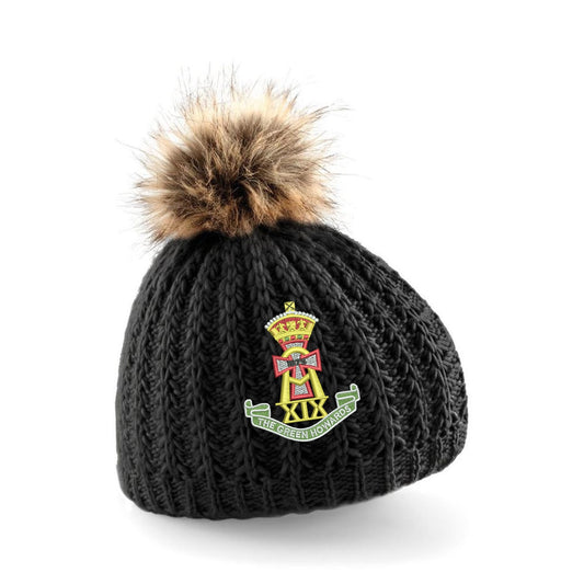 Green Howards Pom Pom Beanie Hat