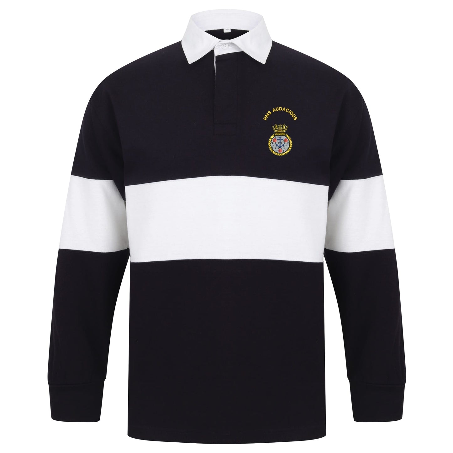 HMS Audacious Long Sleeve Panelled Rugby Shirt