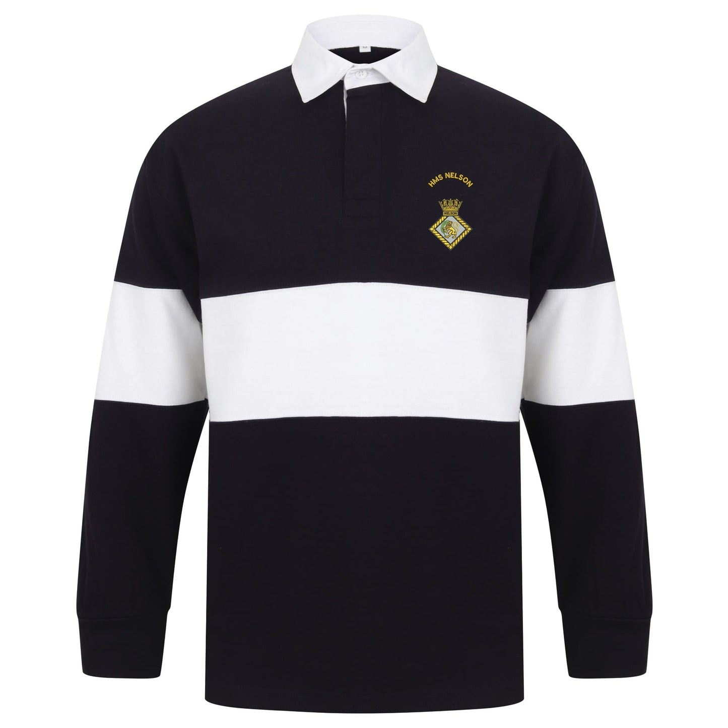 HMS Nelson Long Sleeve Panelled Rugby Shirt