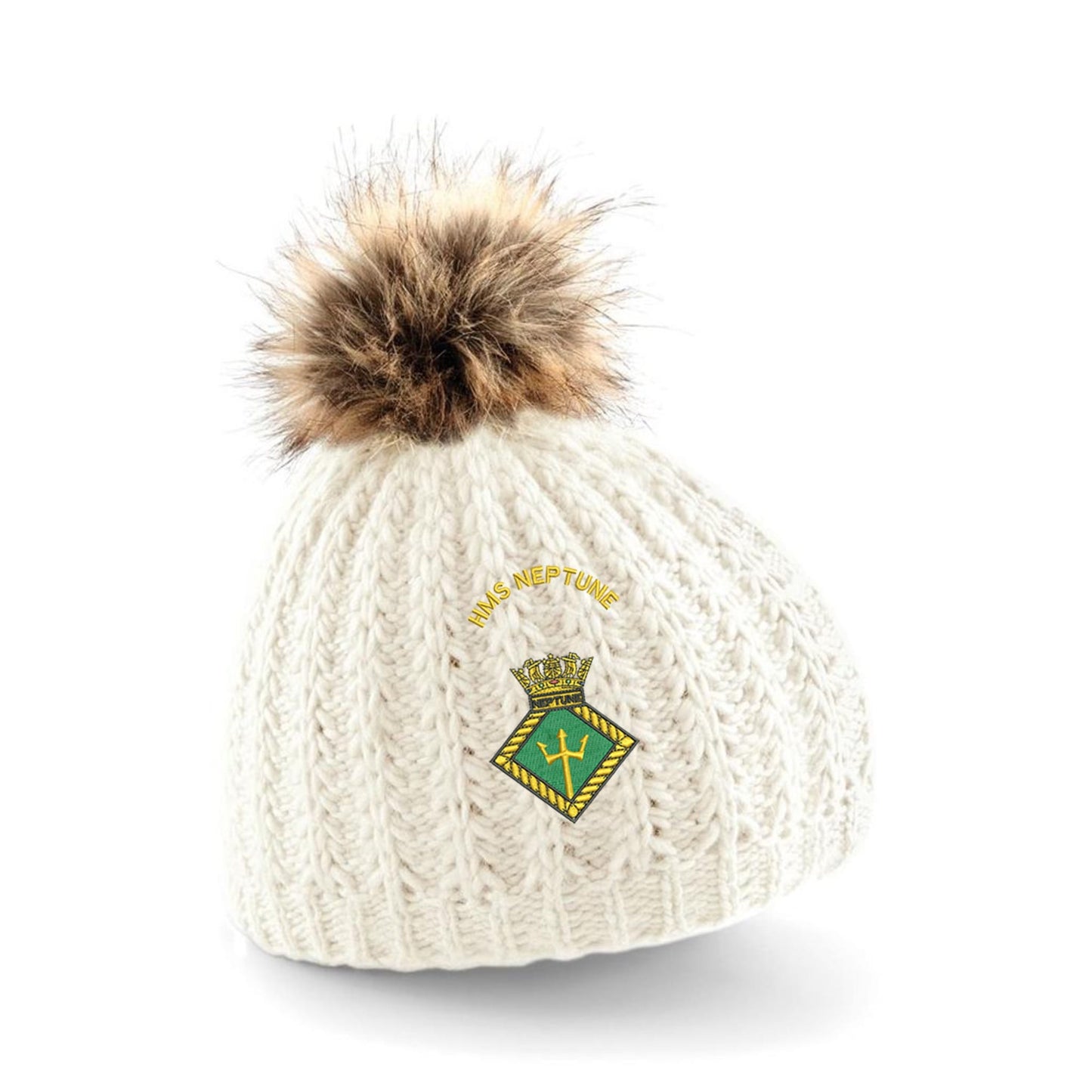 HMS Neptune Pom Pom Beanie Hat