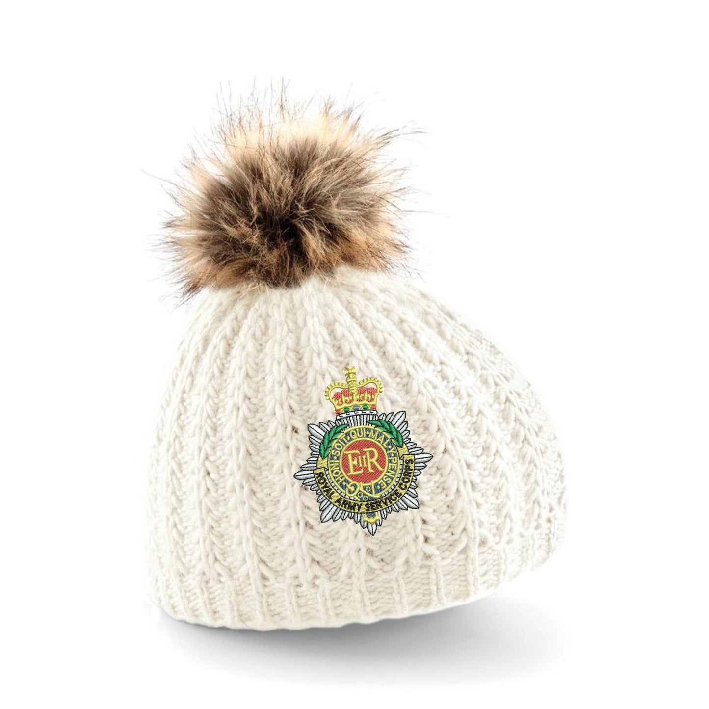 Royal Army Service Corps Pom Pom Beanie Hat