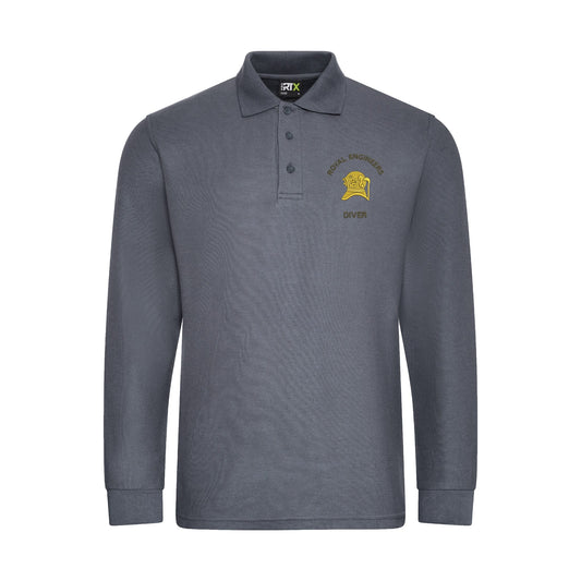 Royal Engineers Diver Long Sleeve Polo Shirt