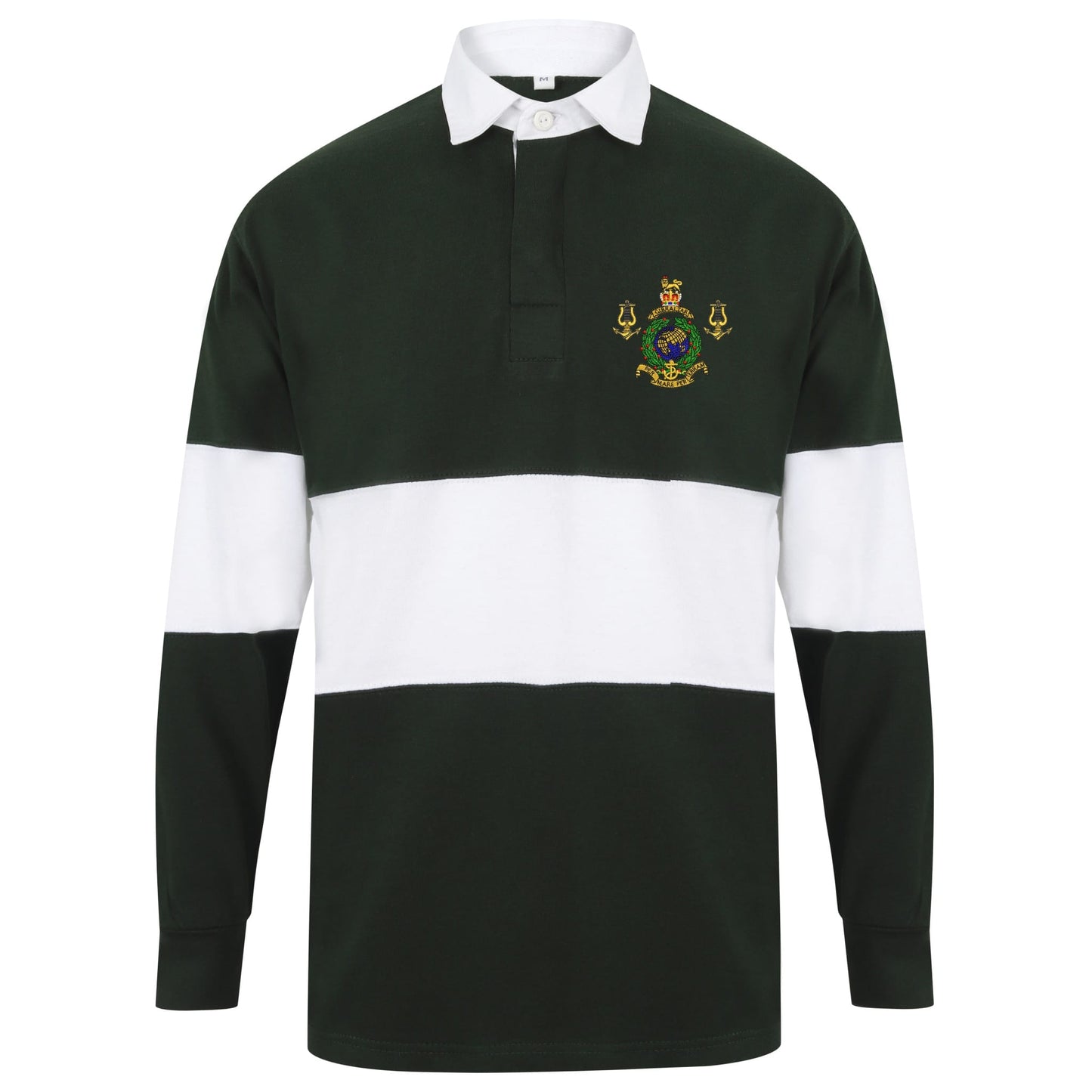 Royal Marines Band Service Long Sleeve Panelled Rugby Shirt