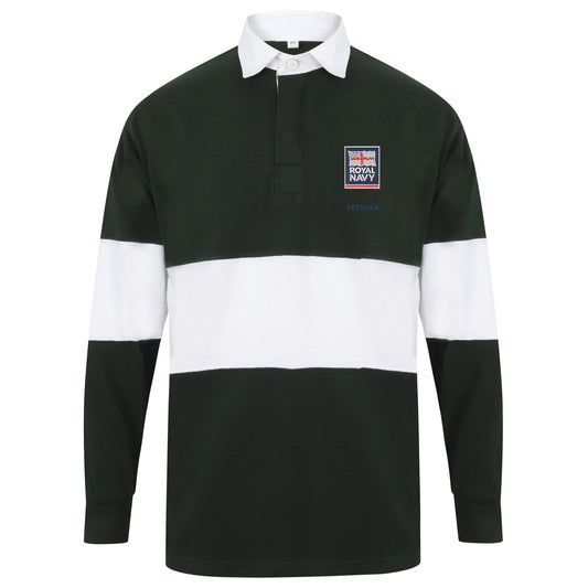 Royal Navy - Armed Forces Veteran Long Sleeve Panelled Rugby Shirt
