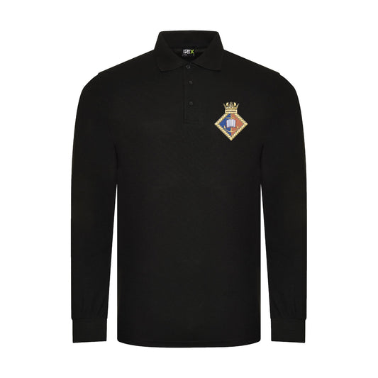 URNU Northumbria Long Sleeve Polo Shirt